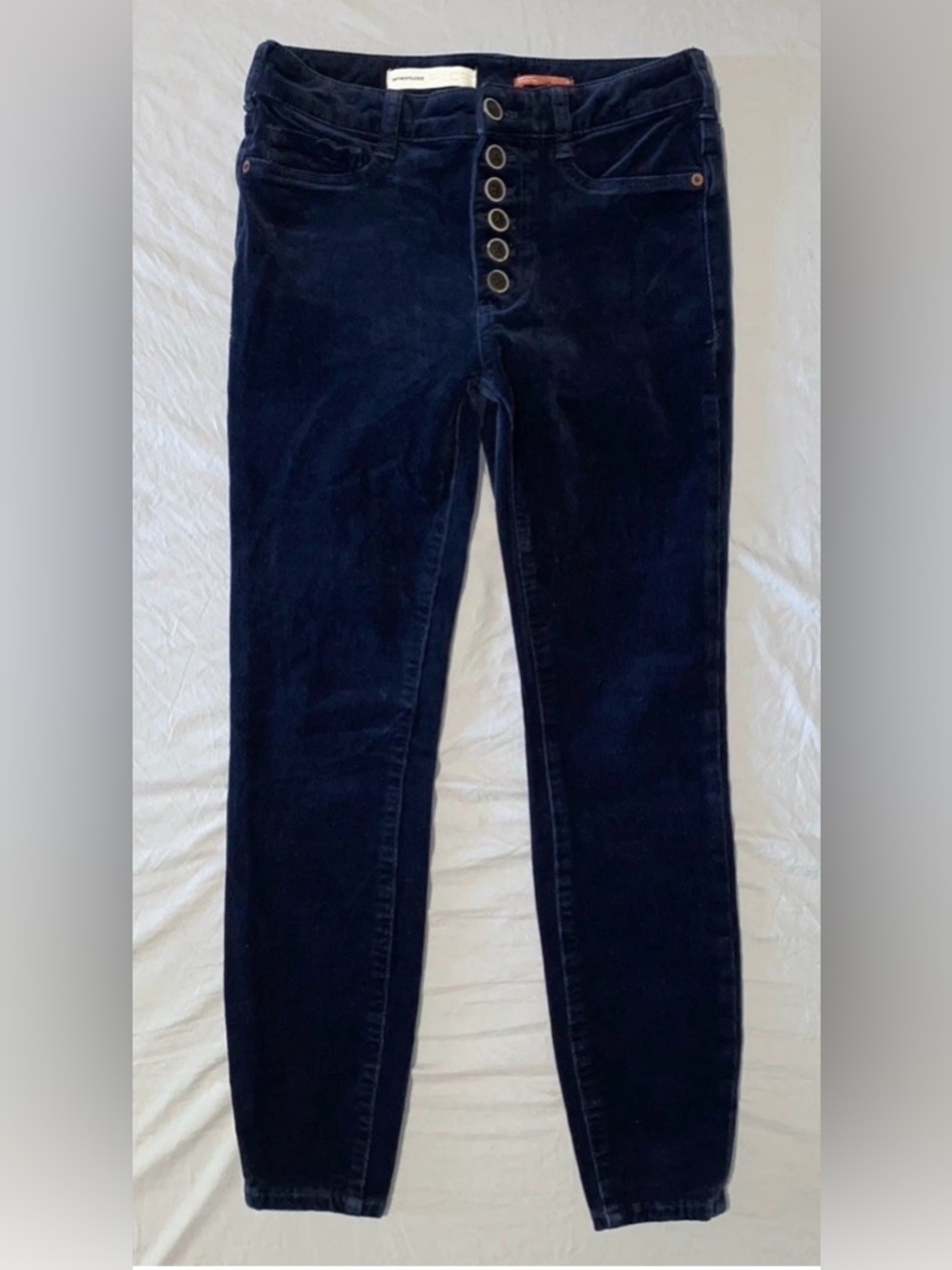 Pilcro Navy Skinny Corduroy Pants